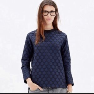 Madewell Mood Dot Navy Pullover